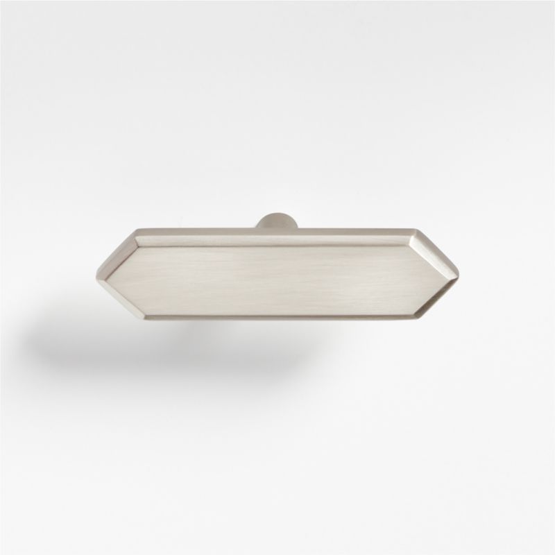 Round Acrylic Brushed Brass Cabinet Knob