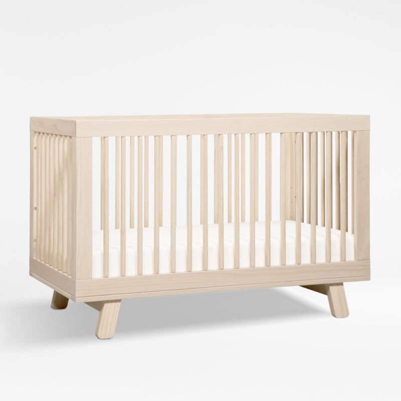 Babyletto Hudson Washed Natural Wood 3-in-1 Convertible Crib