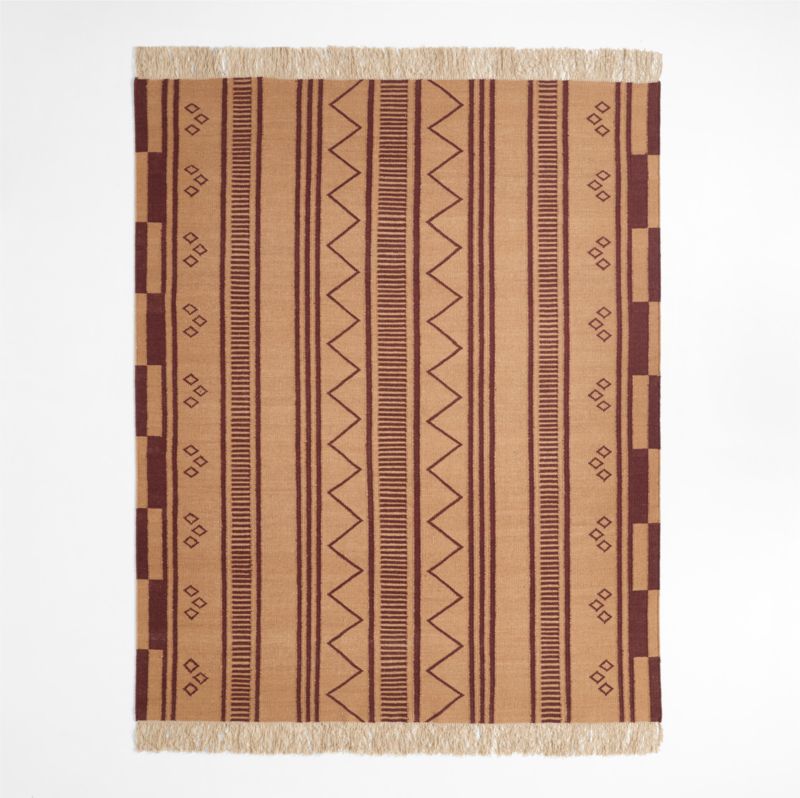 Hancock Park Wool Flatweave Kids Area Rug 5'x8' by Jeremiah Brent