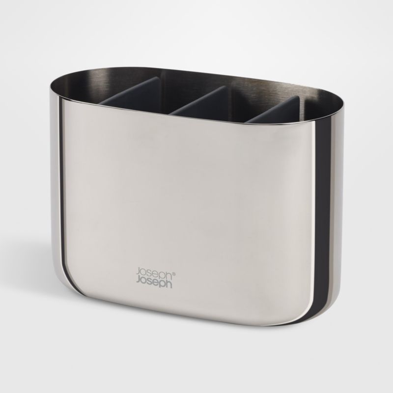 Joseph Joseph EasyStore Luxe Large Stainless Steel Toothbrush Caddy