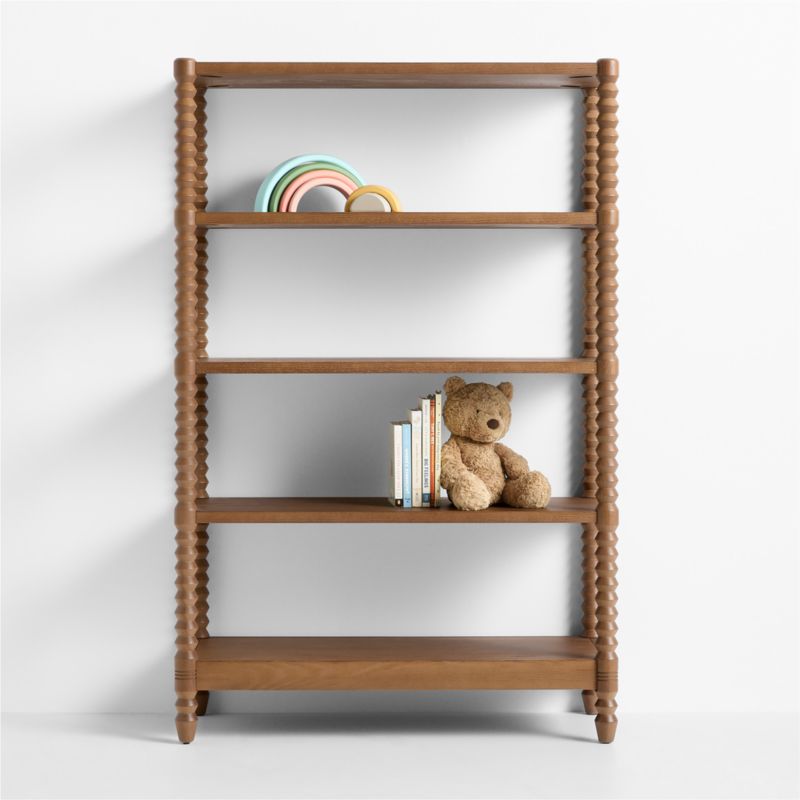 Canyon Natural Wood Wide 3-Shelf Kids Bookcase by Leanne Ford +