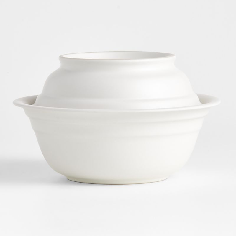Jamesware White Stoneware The Main Dish