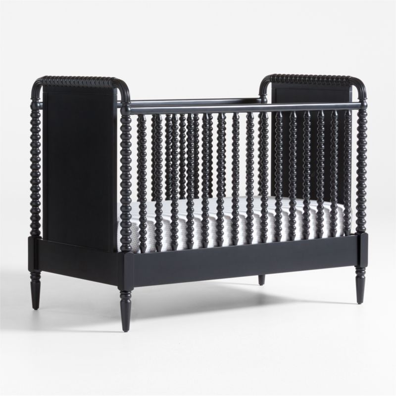 Jenny Lind Heirloom Black Wood Convertible Crib
