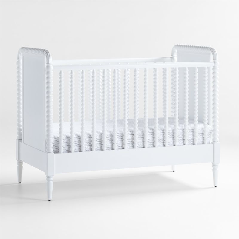 Jenny Lind Heirloom White Wood Convertible Crib