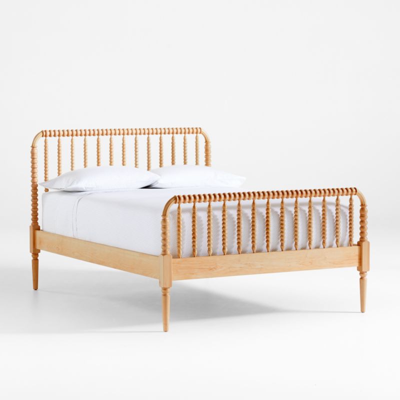 Jenny Lind Maple Wood Spindle Kids Full Bed