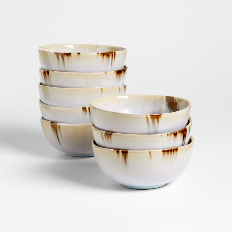 Julo Blue Cereal Bowls, Set of 8