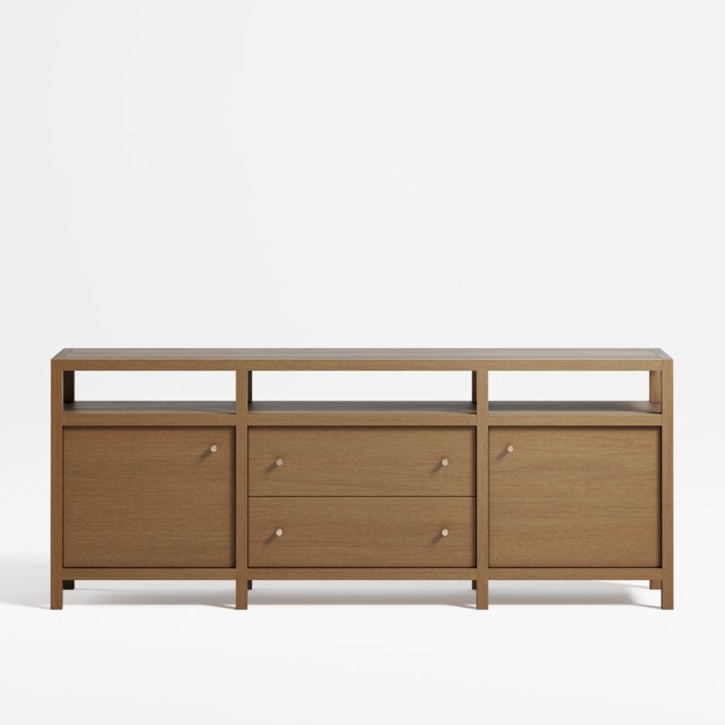 Keane 72" Driftwood Storage Media Console