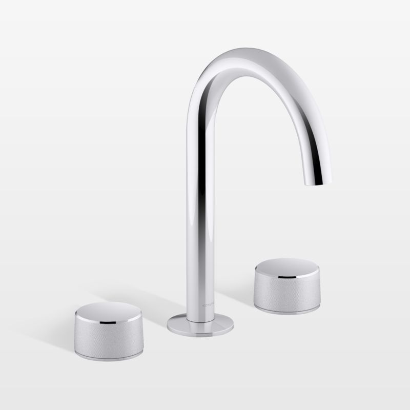 Kohler ® Components ® Chrome Widespread Bathroom Sink Faucet and Handles<br />