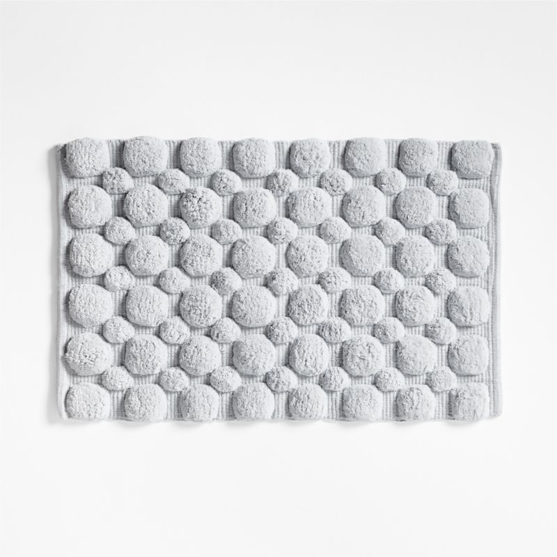 Kupla Grey 100% Organic Cotton Bath Rug