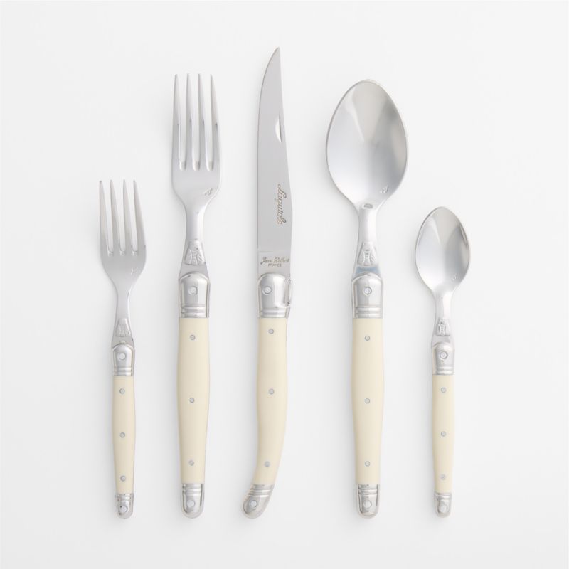 Jean Dubost Laguiole Ivory 3-Piece Serving Set + Reviews | Crate