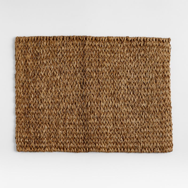 Lanai Rectangular Dark Natural Woven Placemat