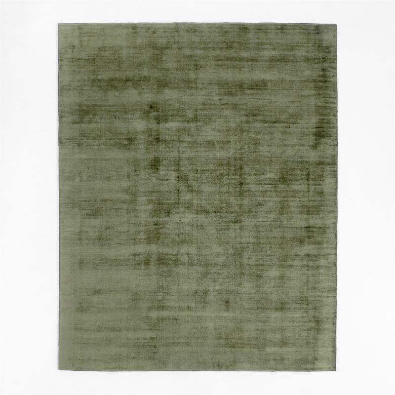 Flatweave Jute Tassel Oregano Green Area Rug 8'x10' by Laura Kim +