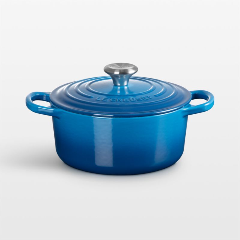 Le Creuset Signature Round 7.25-Qt. Marseille Blue Enameled Cast