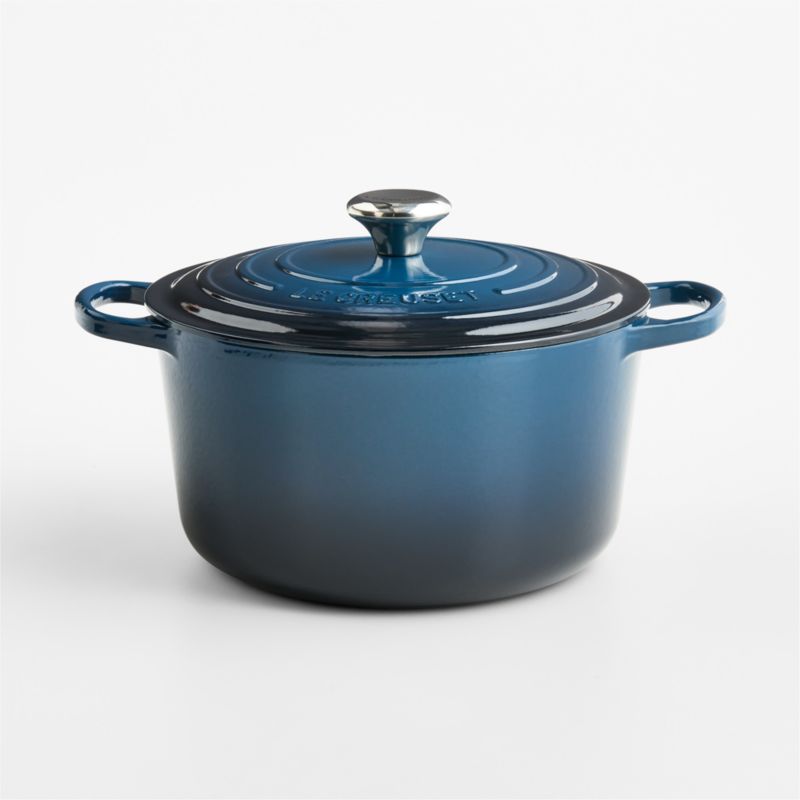 Le Creuset Signature Round 7.25-Qt. Marseille Blue Enameled Cast