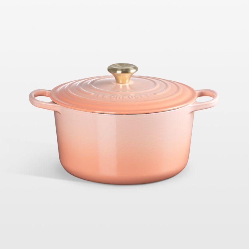 Le Creuset Signature 7.25-Qt. Peche Enameled Cast Iron Round Dutch