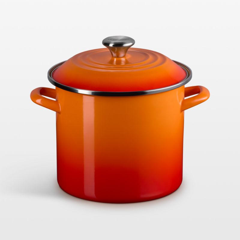 Le Creuset ® 8-Qt. Flame Enameled Stockpot with Stainless Steel Knob