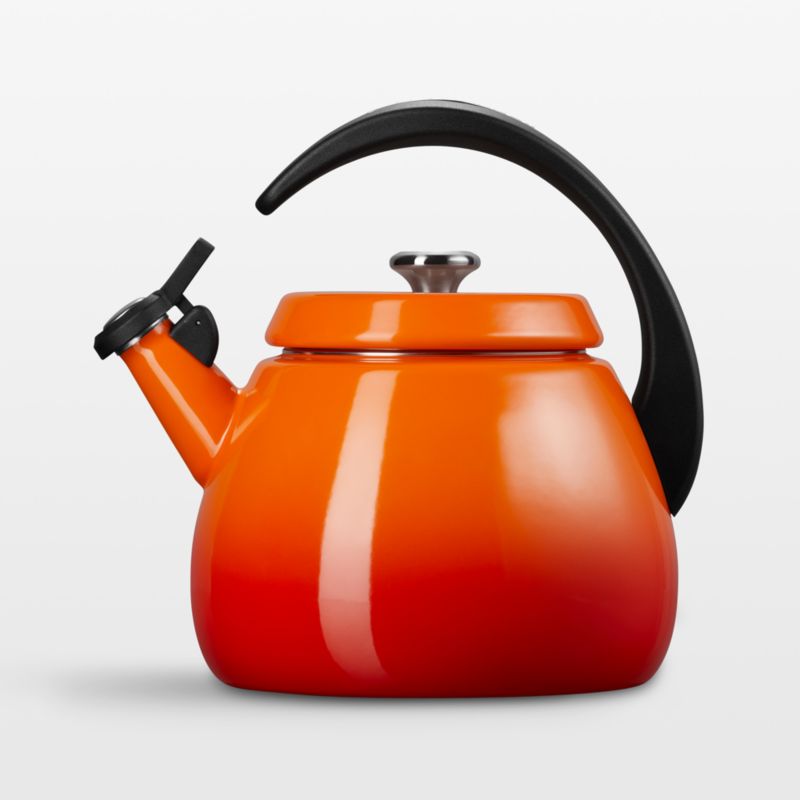 Le Creuset 1.25-Qt. Demi Cerise Tea Kettle + Reviews | Crate & Barrel