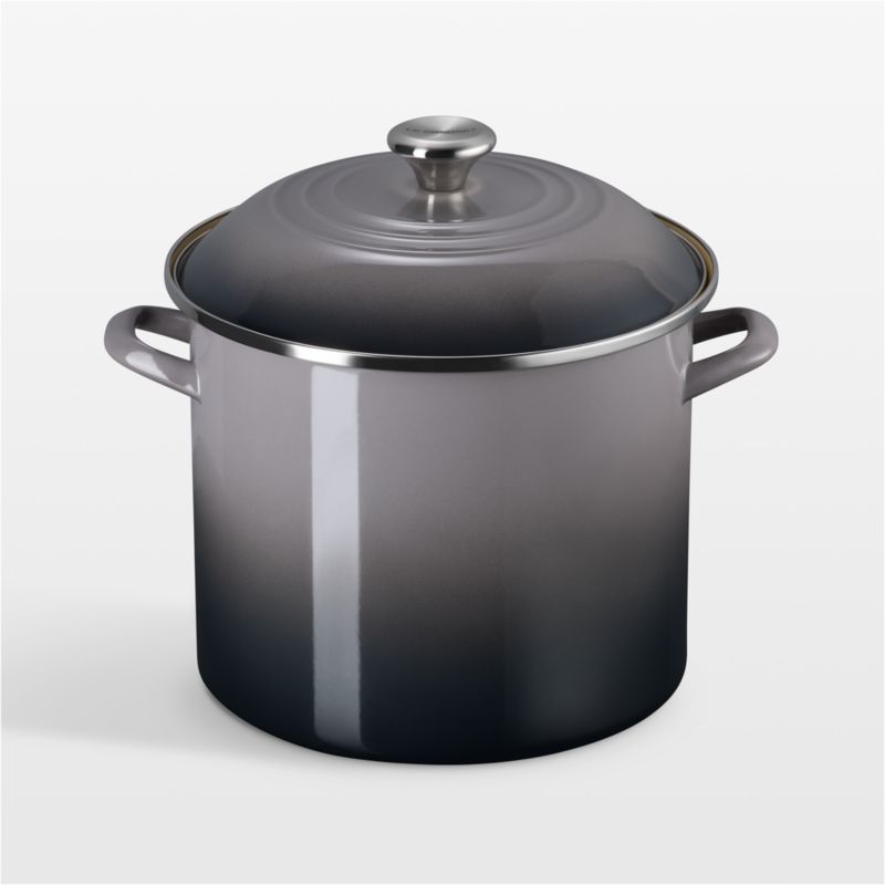 Le Creuset ® 12-Qt. Oyster Enameled Steel Stockpot with Stainless Steel Knob