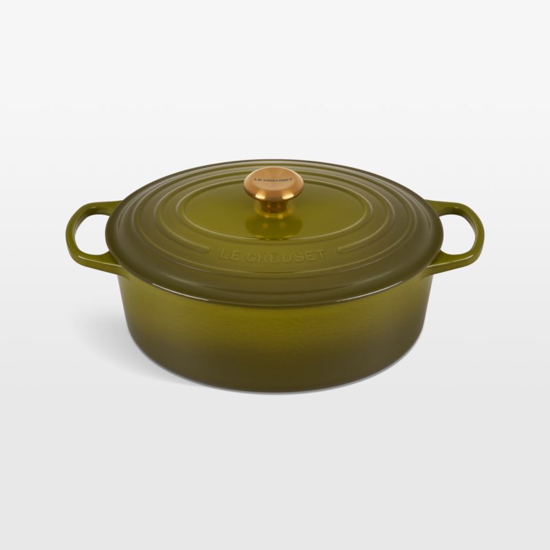 Le Creuset ® Signature 6.75-Qt. Olive Enameled Cast Iron Oval Dutch Oven
