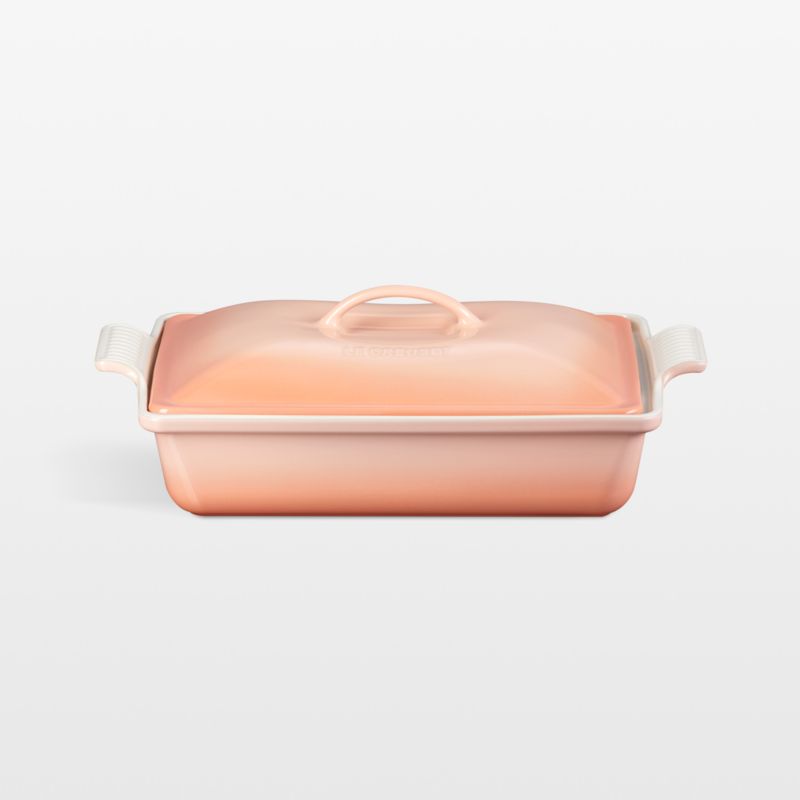 Le Creuset ® Heritage Peche Rectangular Casserole Dish with Lid