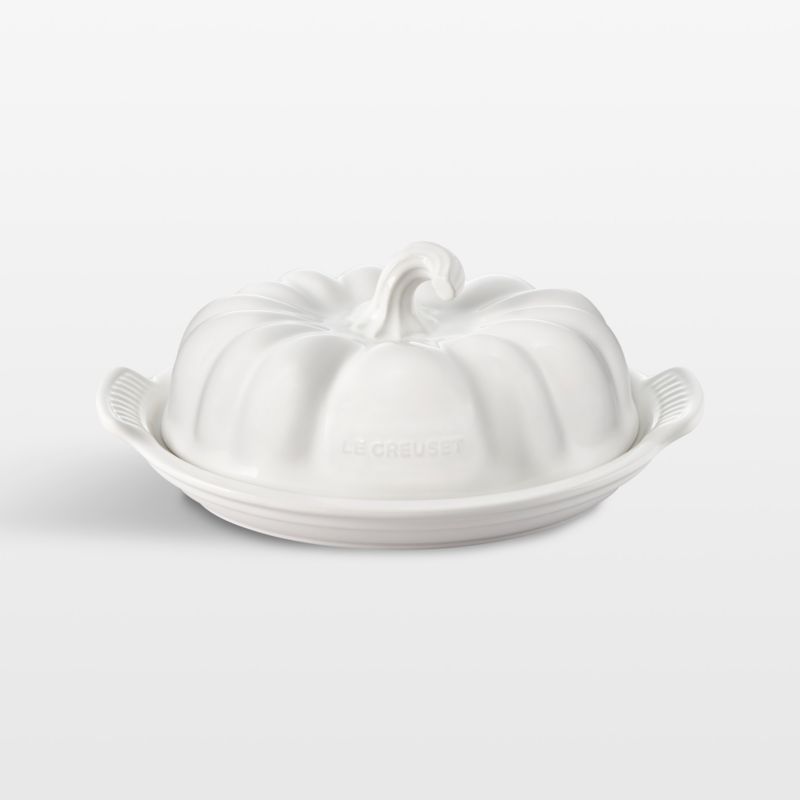 Le Creuset ® Figural White Pumpkin Butter Dish