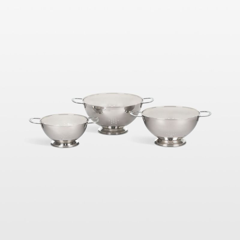 Footed Stainless Steel Colander