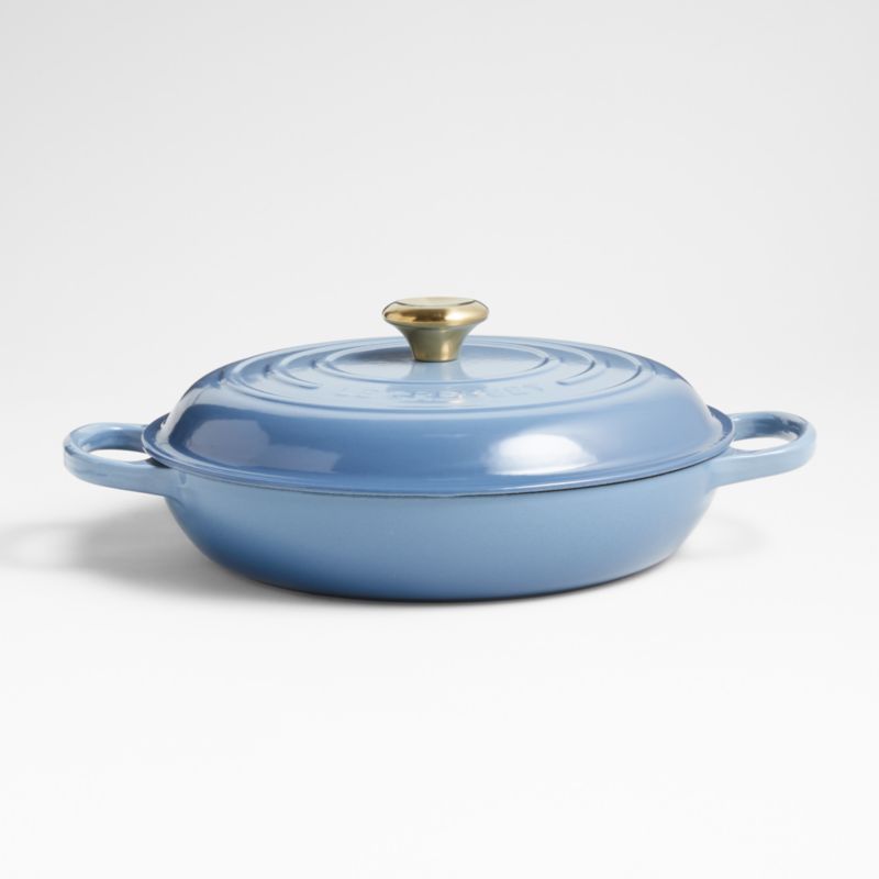Le Creuset ® Signature 3.5-Qt. Chambray Enameled Cast Iron Braiser