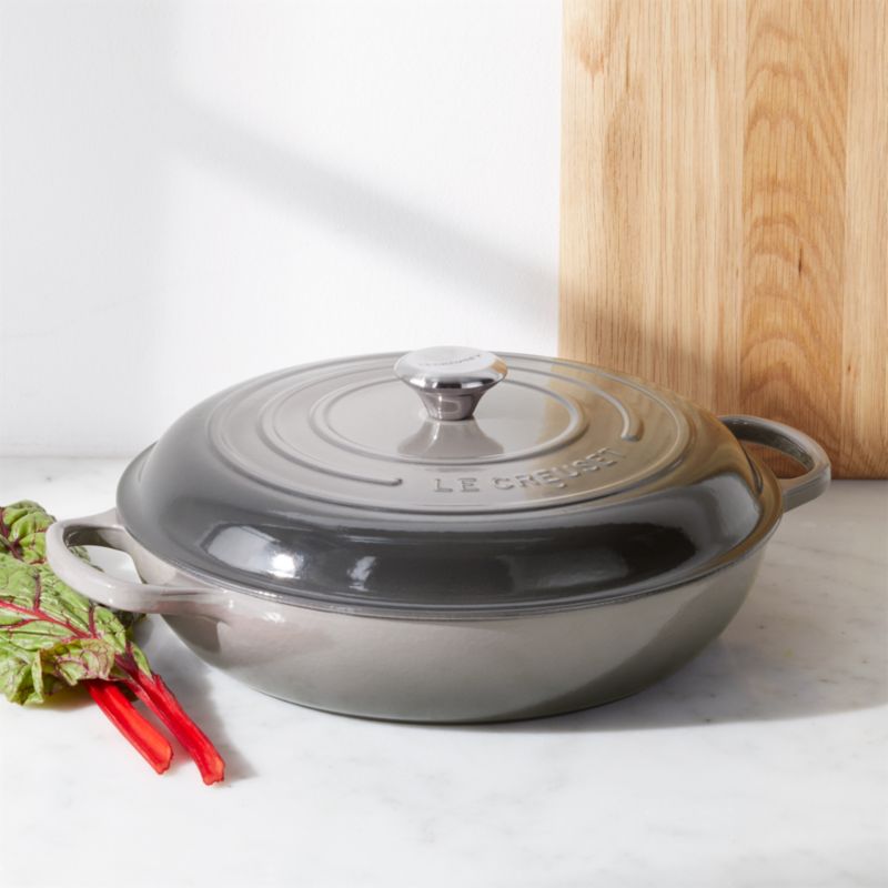 Le Creuset ® Signature 5-Qt. Oyster Enameled Cast Iron Braiser