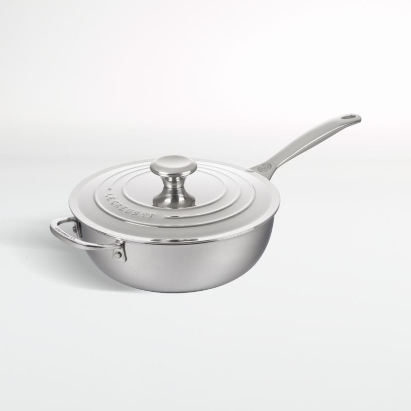 Le Creuset ® Signature 3.5-Qt. Stainless Steel Non-Stick Saucier Pan
