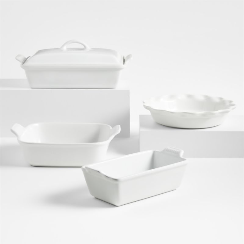 Le Creuset ® Heritage White 5-Piece Stoneware Bakeware Set