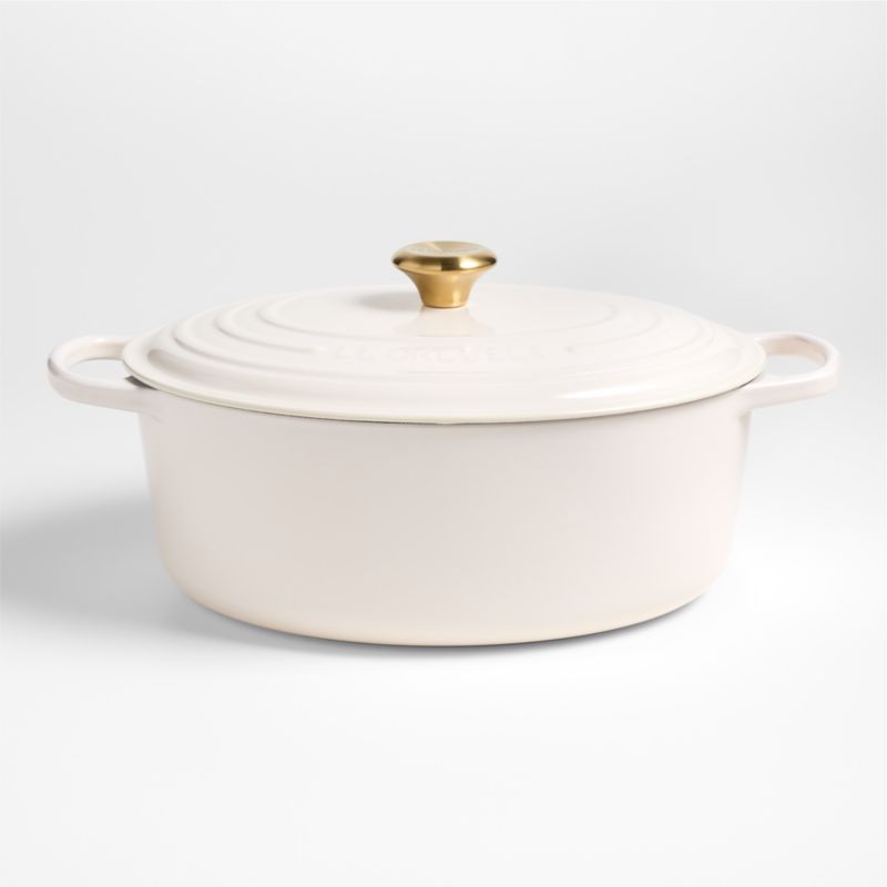 Le Creuset Signature ® 8-Qt. Cream Enameled Cast Iron Oval Dutch Oven