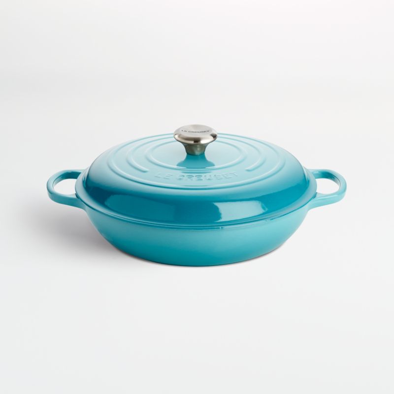Le Creuset Signature 5-Qt. Caribbean Blue Braiser