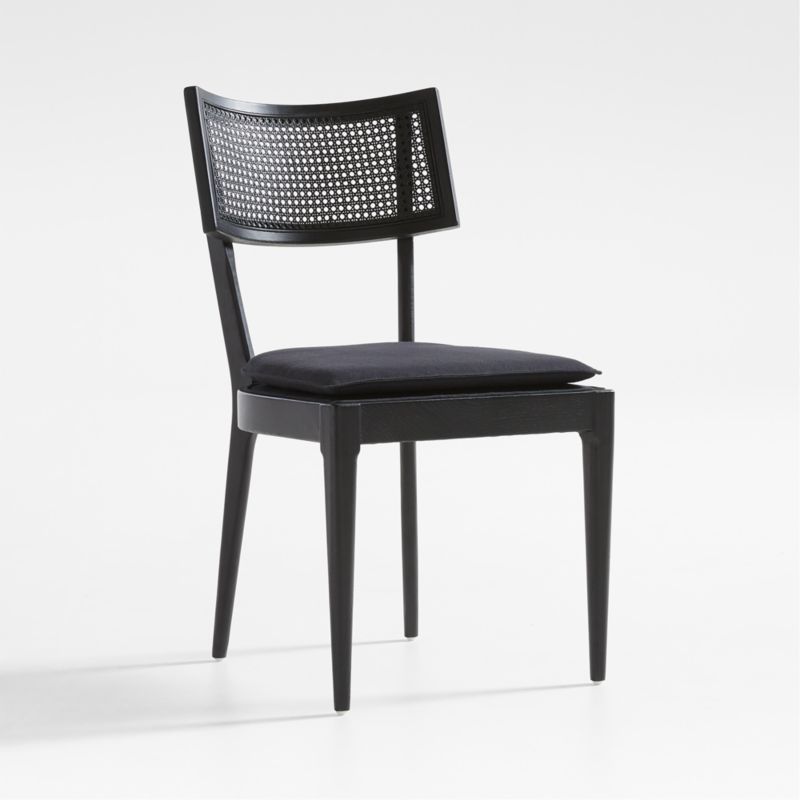Libby Black Wood and Black Cane Dining Chair