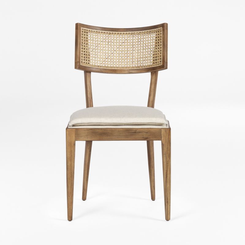 Libby Light Brown Wood and Natural Cane Dining Chair, Set of 4