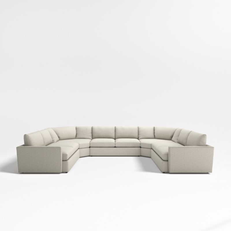 Lounge Deep 5-Piece U-Shaped Wedge Sectional Sofa