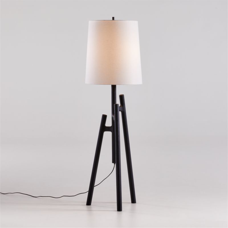 Lockeland Black Tripod Floor Lamp 67"