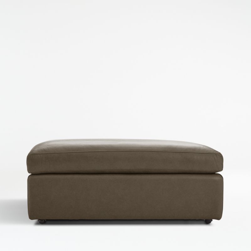 Lounge 43" Leather Ottoman and a Half