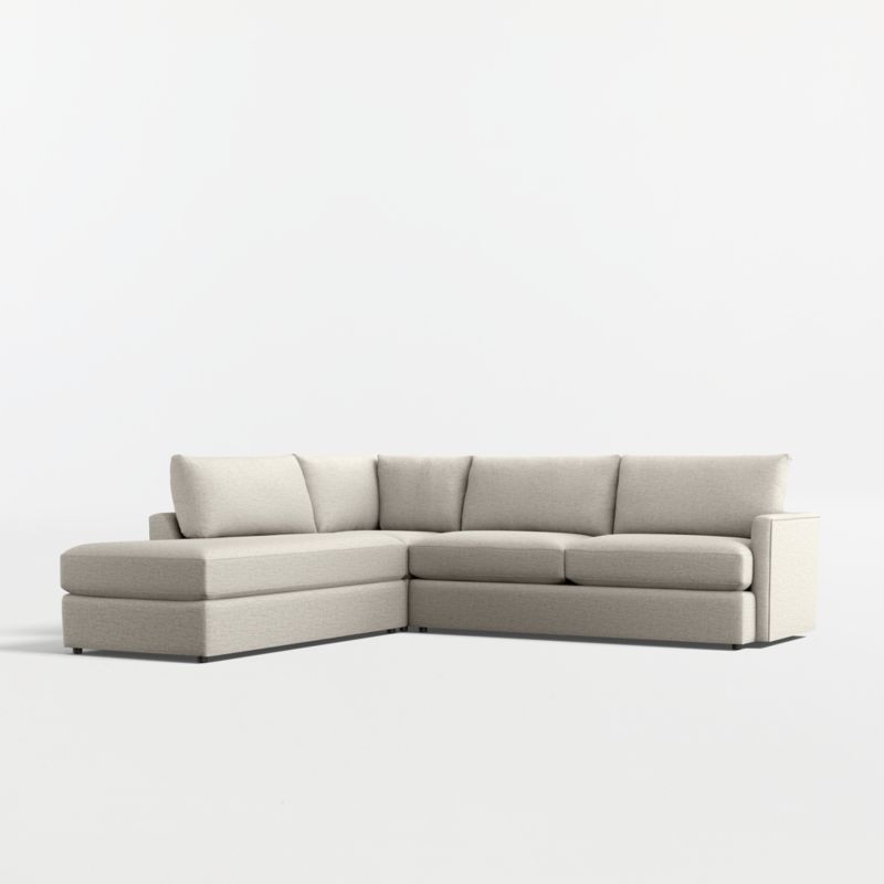 Lounge Classic 3-Piece L-Shaped Sectional Sofa with Bumper
