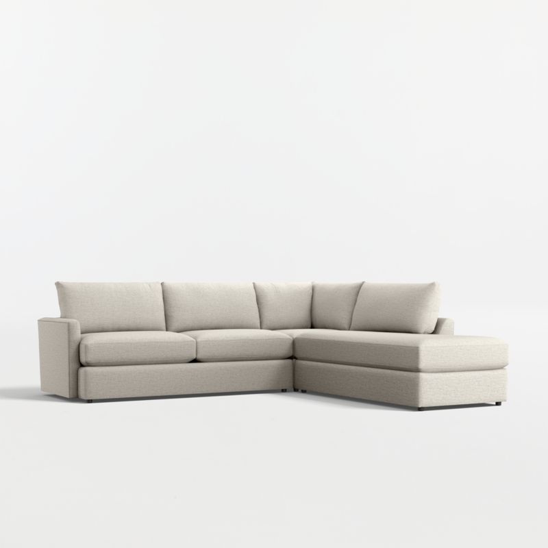 Lounge Classic 3-Piece L-Shaped Sectional Sofa with Bumper