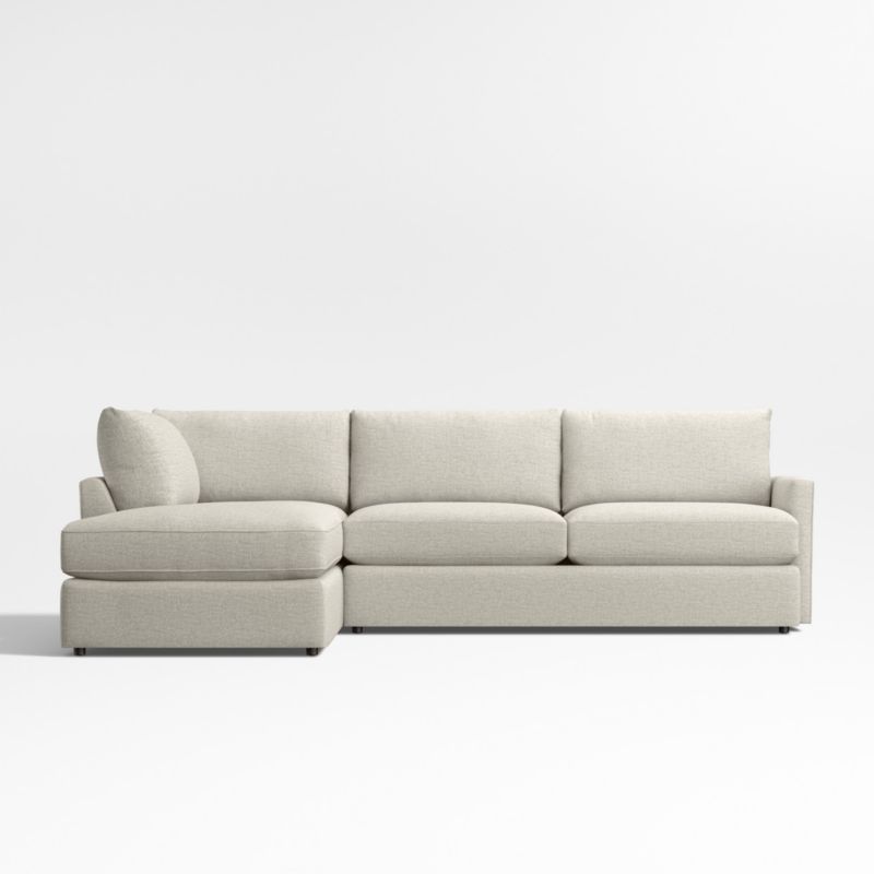 Lounge Classic 2-Piece L-Shaped Sectional Sofa with Corner Bumper