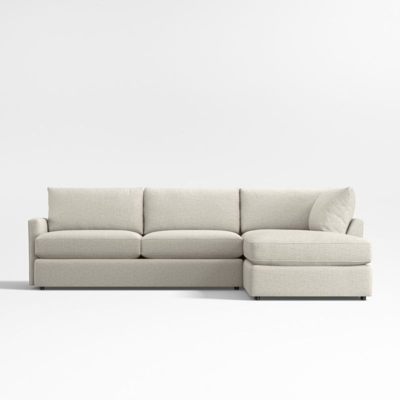Lounge Classic 2-Piece L-Shaped Sectional Sofa with Corner Bumper