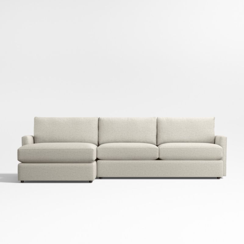 Lounge Classic 2-Piece Sectional Sofa with Storage Chaise Lounge