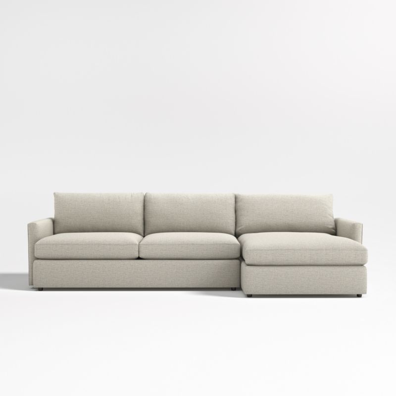 Lounge Deep 2-Piece Sectional Sofa with Storage Chaise Lounge