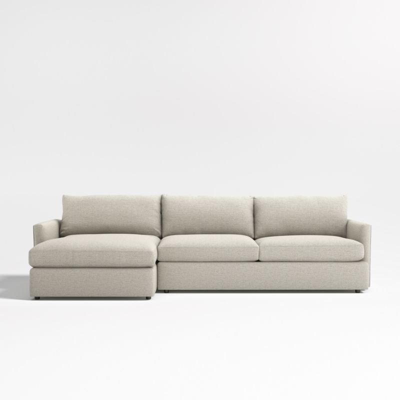 Lounge Deep 2-Piece Sectional Sofa with Storage Chaise Lounge