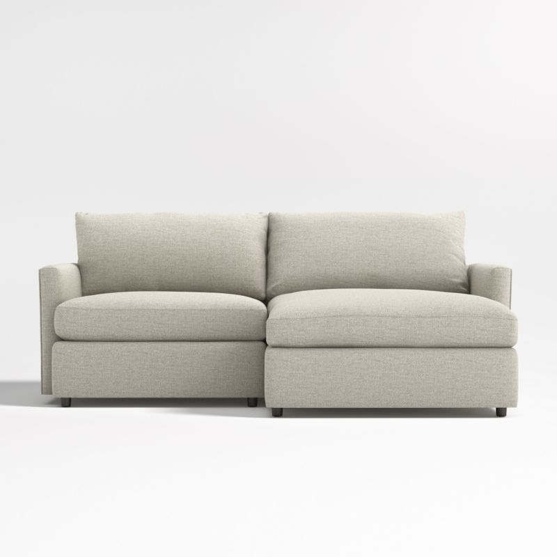 Lounge Deep 2-Piece Small Space Sectional Sofa with Chaise Lounge