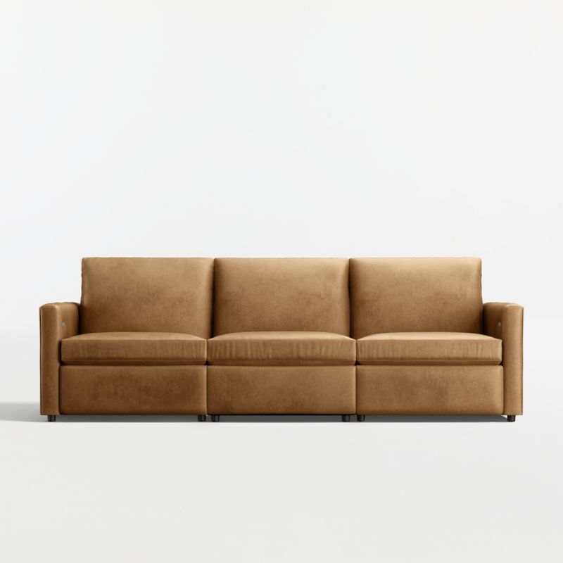 Lounge Deep 2-Piece Leather Sectional Sofa with Chaise Lounge +