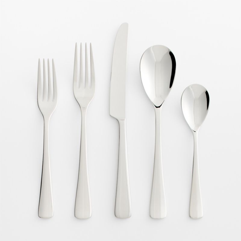 Mix Mirror 20-Piece Flatware Set + Reviews | Crate & Barrel