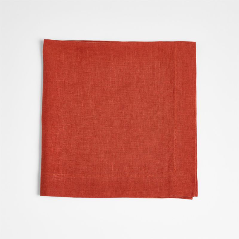 Marin Chili Red EUROPEAN FLAX ™-Certified Linen Napkin