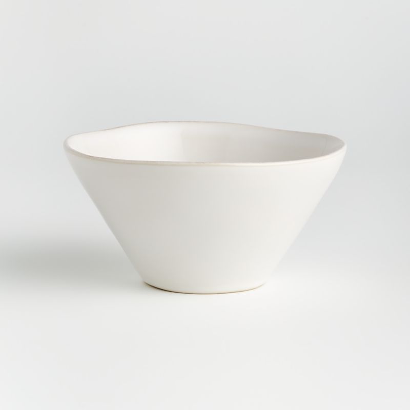 Marin White Stoneware Cereal Bowl