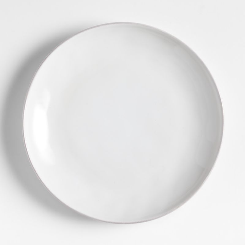 Marin White Stoneware Coupe Dinner Plate